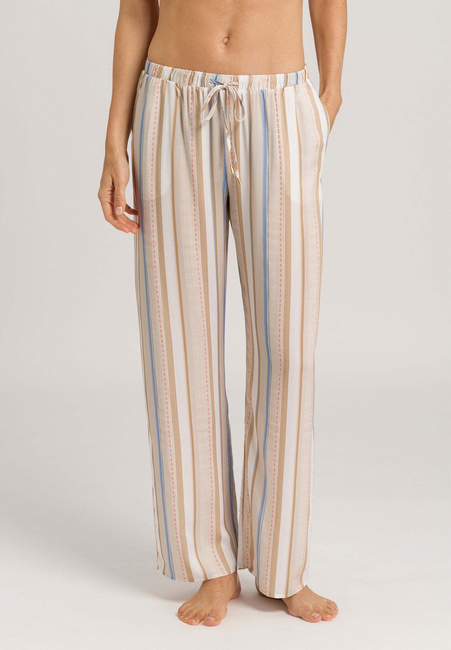 77617 Sleep And Lounge Woven Long Pant - 2953 Textured Stripe