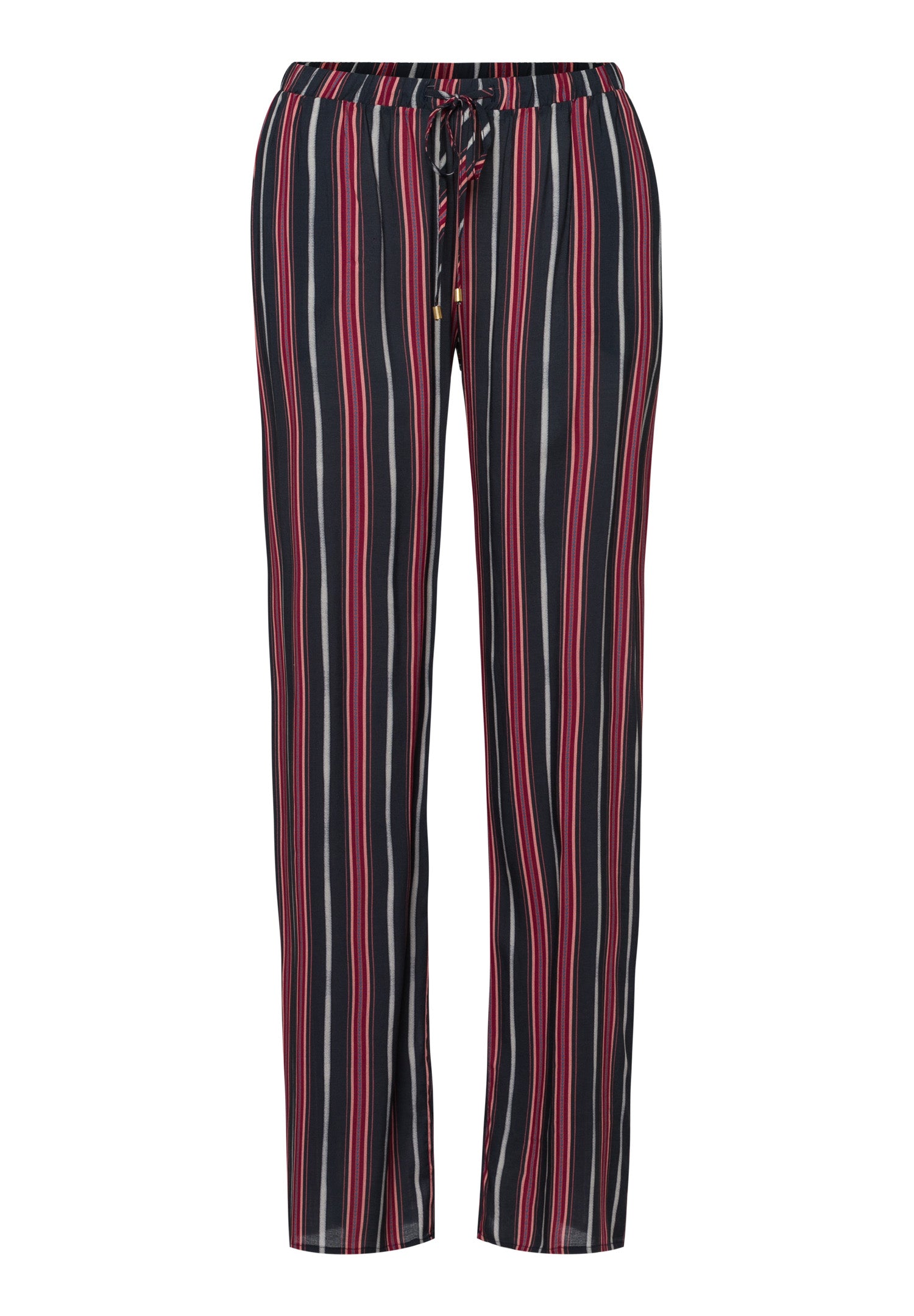 77617 Sleep And Lounge Woven Long Pant - 2984 Marsala Stripe