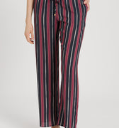 77617 Sleep And Lounge Woven Long Pant - 2984 Marsala Stripe