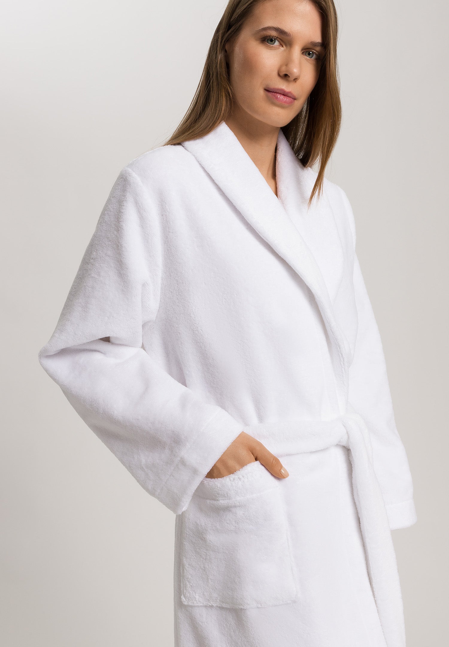 Robe Selection Plush Cotton Terry Velour Robe | White 77700-101