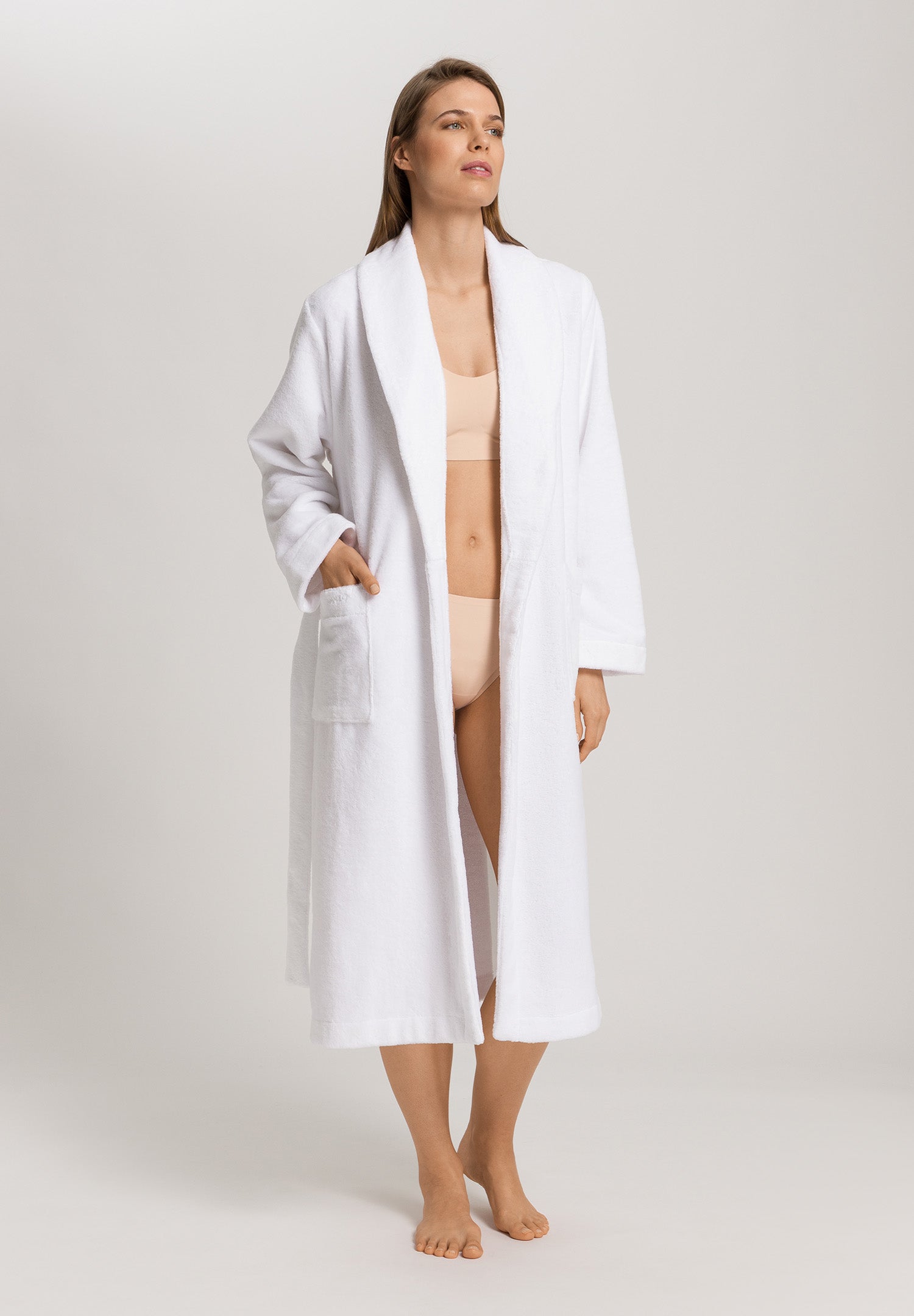 Robe Selection Plush Cotton Terry Velour Robe | White 77700-101