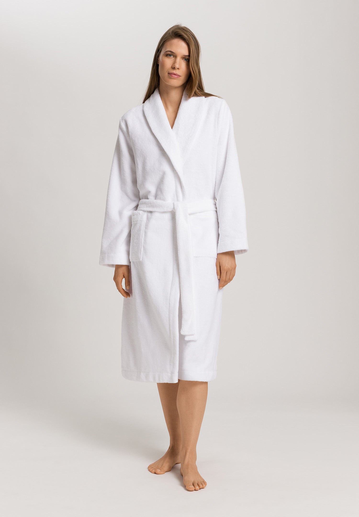 Robe Selection Plush Cotton Terry Velour Robe | White 77700-101