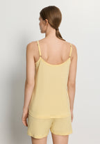 Juliet Spaghetti Strap Pleated Pajama Set | Vanilla Highlight 77705-2224