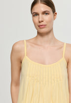 Juliet Spaghetti Strap Pleated Pajama Set | Vanilla Highlight 77705-2224