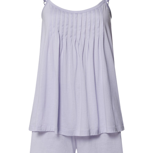 Juliet Spaghetti Strap Pleated Pajama Set | Purple Heather 77705-2474