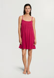 Juliet Pleated Cotton Babydoll | Light Sangria 77747-2465