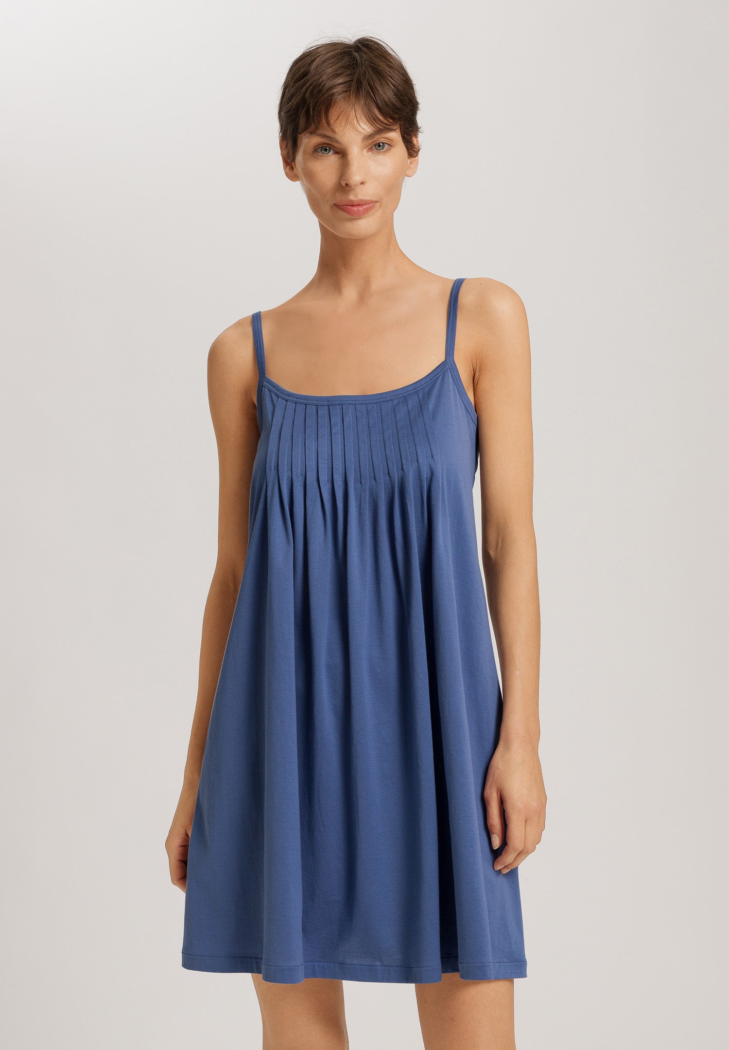 blue babydoll slip dress BABY DOLL SLIP DRESS