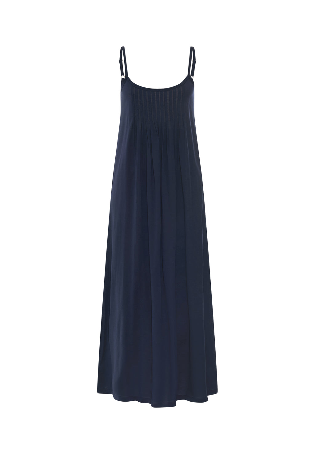 Juliet Pleated Cotton Chemise | Deep Navy 77748-1610