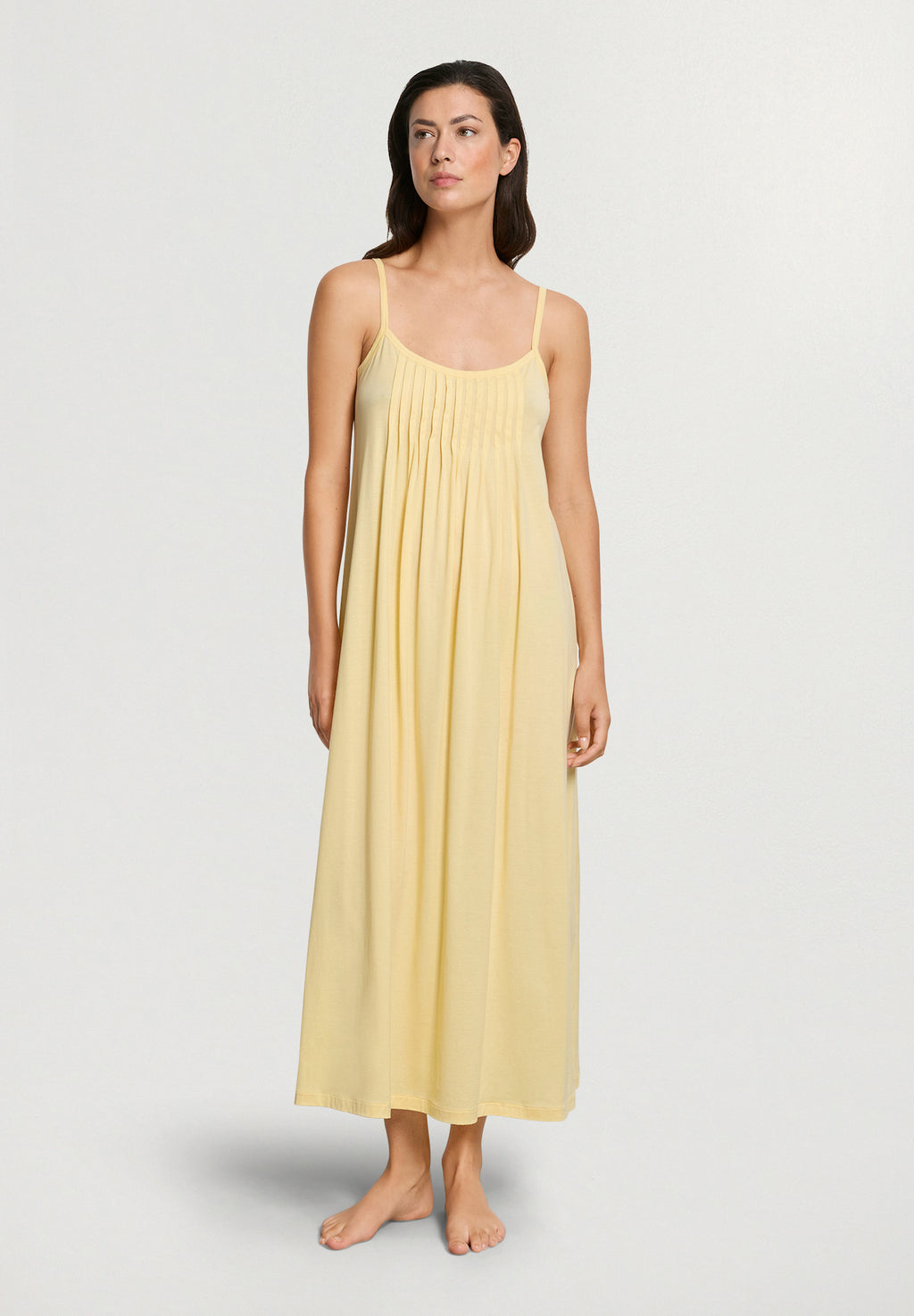 Juliet Pleated Cotton Chemise | Vanilla Highlight 77748-2224