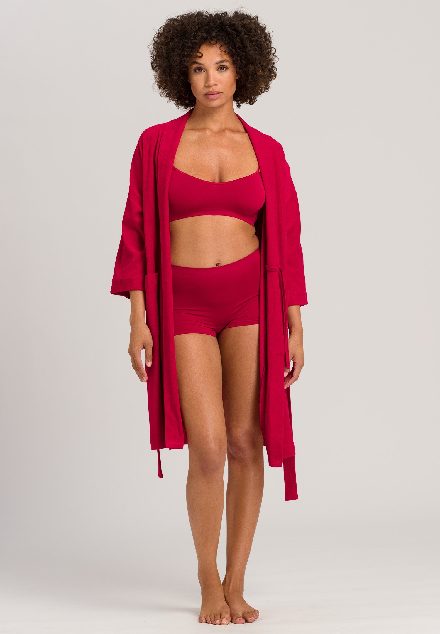 77750 Sleep And Lounge Robe - 2401 Garnet Red