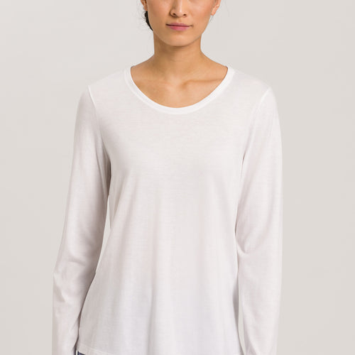 77844 Sleep And Lounge L/Slv Shirt - 101 White