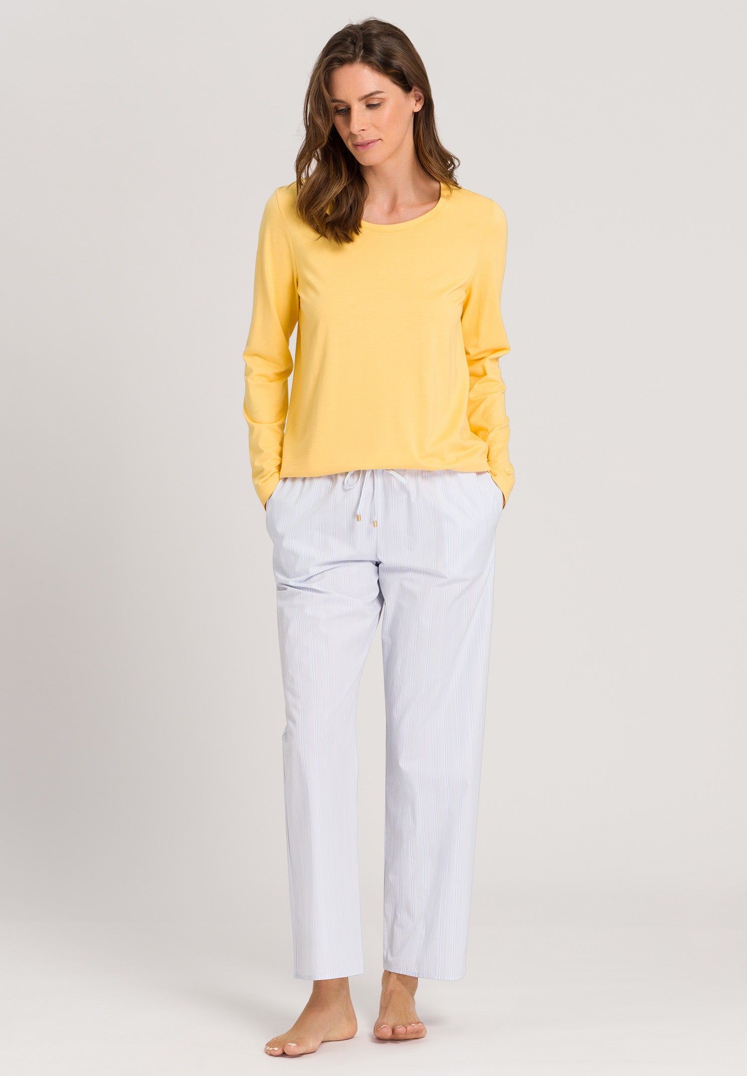 77844 Sleep And Lounge L/Slv Shirt - 1247 Sunshine