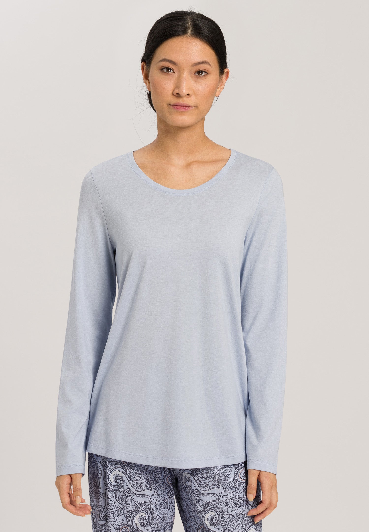 77844 Sleep And Lounge L/Slv Shirt - 1543 Cloud Blue