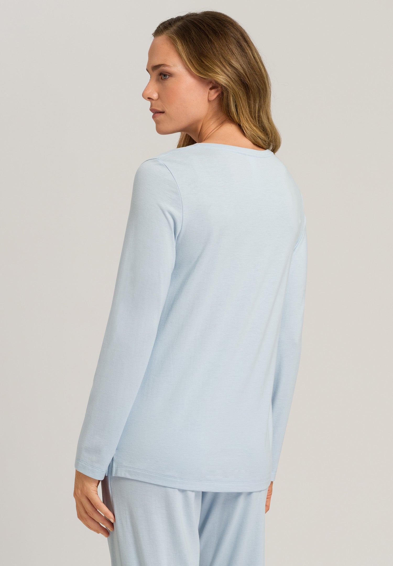 77844 Sleep And Lounge L/Slv Shirt - 2518 Misty Blue