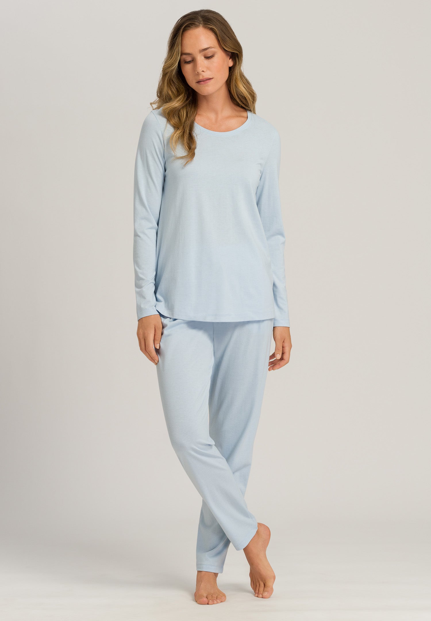 77844 Sleep And Lounge L/Slv Shirt - 2518 Misty Blue