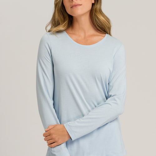 77844 Sleep And Lounge L/Slv Shirt - 2518 Misty Blue