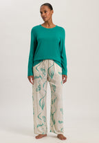 77844 Sleep And Lounge Long Sleeve Shirt - 2730 Peacock