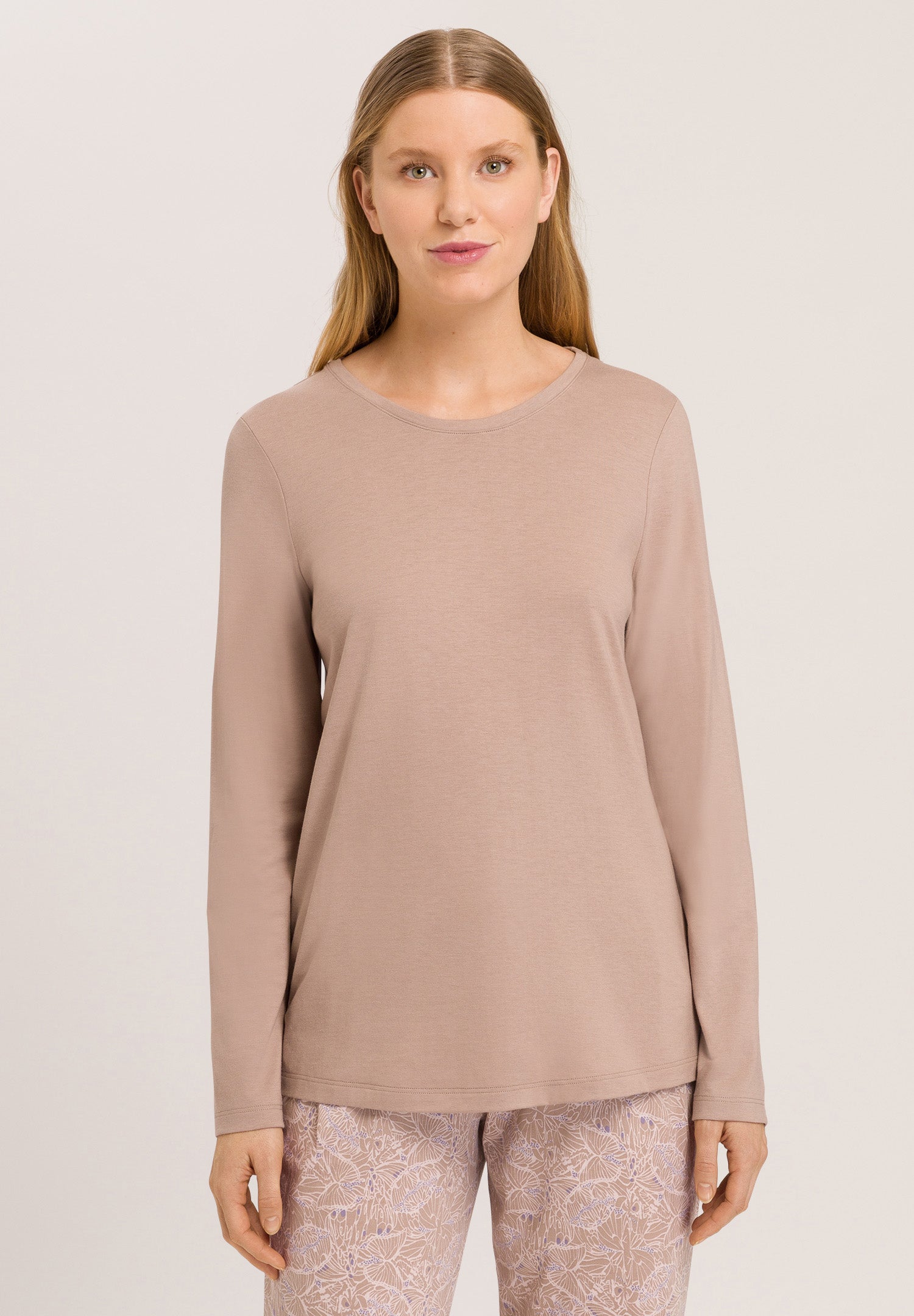 77844 Sleep And Lounge Long Sleeve Shirt - 2819 Mocha