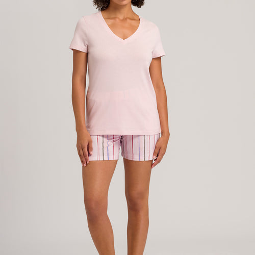 77876 Sleep And Lounge Short Sleeve Shirt - 1378 Pink Whip