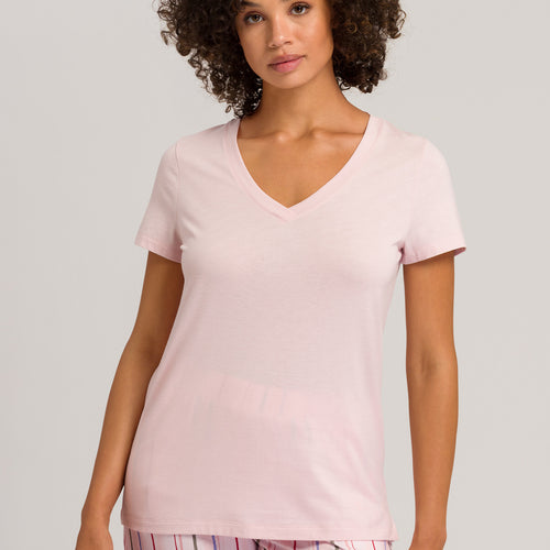 77876 Sleep And Lounge Short Sleeve Shirt - 1378 Pink Whip