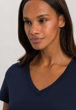 77876 Sleep And Lounge Short Sleeve Shirt - 1610 Deep Navy
