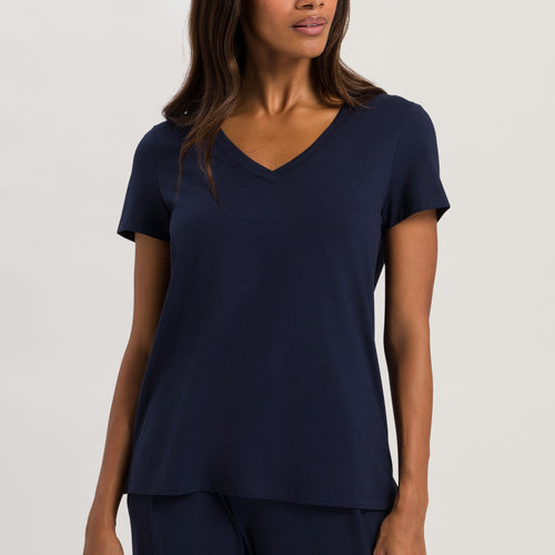 77876 Sleep And Lounge Short Sleeve Shirt - 1610 Deep Navy