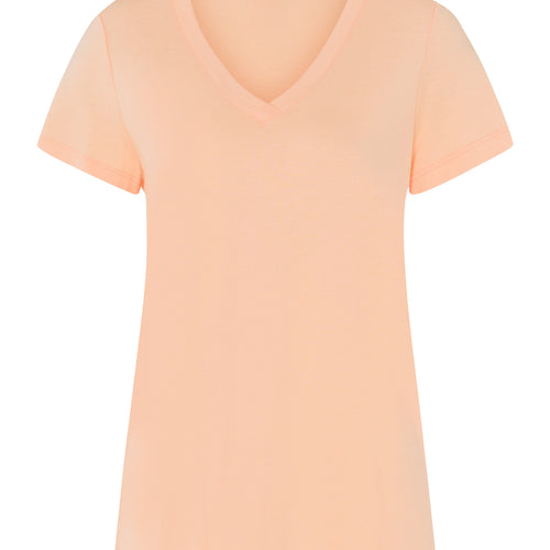 77876 Sleep And Lounge Short Sleeve Shirt - 2274 Peach Nougat