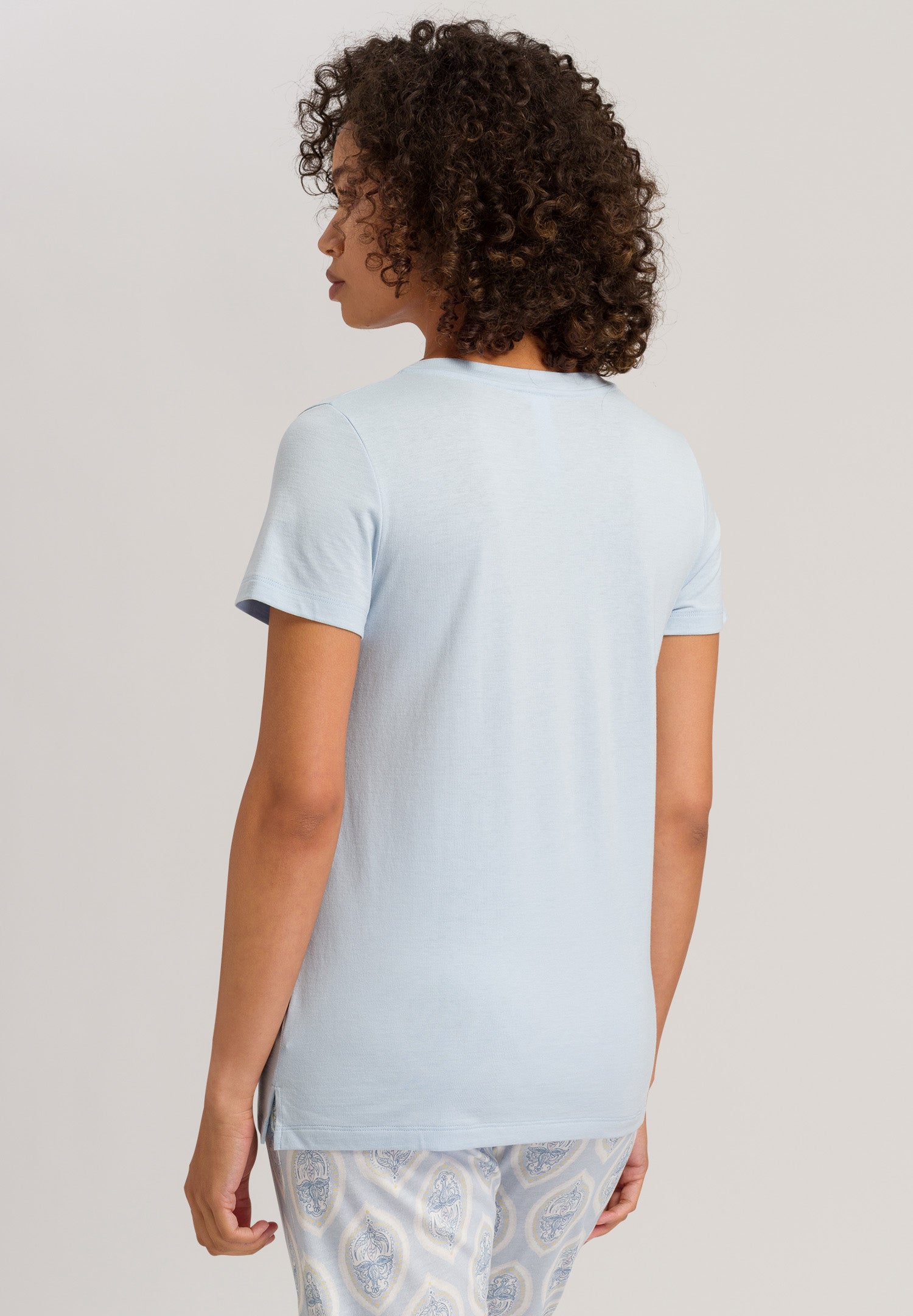 77876 Sleep And Lounge Short Sleeve Shirt - 2518 Misty Blue