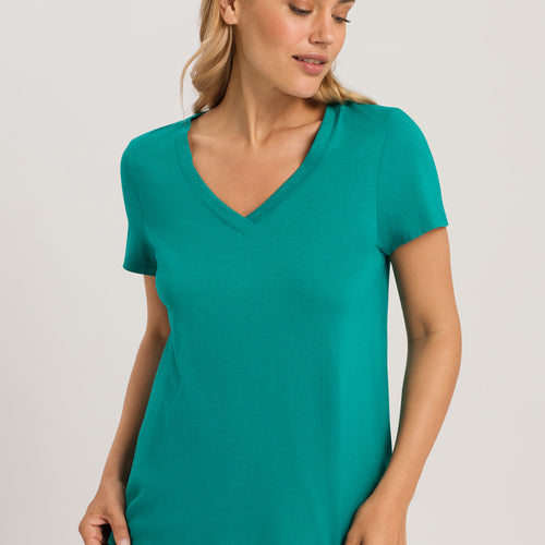 77876 Sleep And Lounge Short Sleeve Shirt - 2730 Peacock