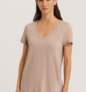 77876 Sleep And Lounge Short Sleeve Shirt - 2819 Mocha