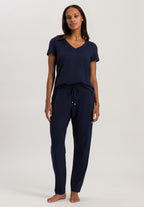 77880 Sleep And Lounge Knit Long Pant - 1610 Deep Navy