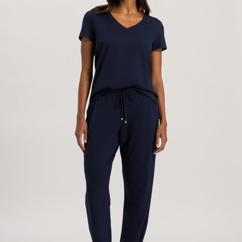 77880 Sleep And Lounge Knit Long Pant - 1610 Deep Navy