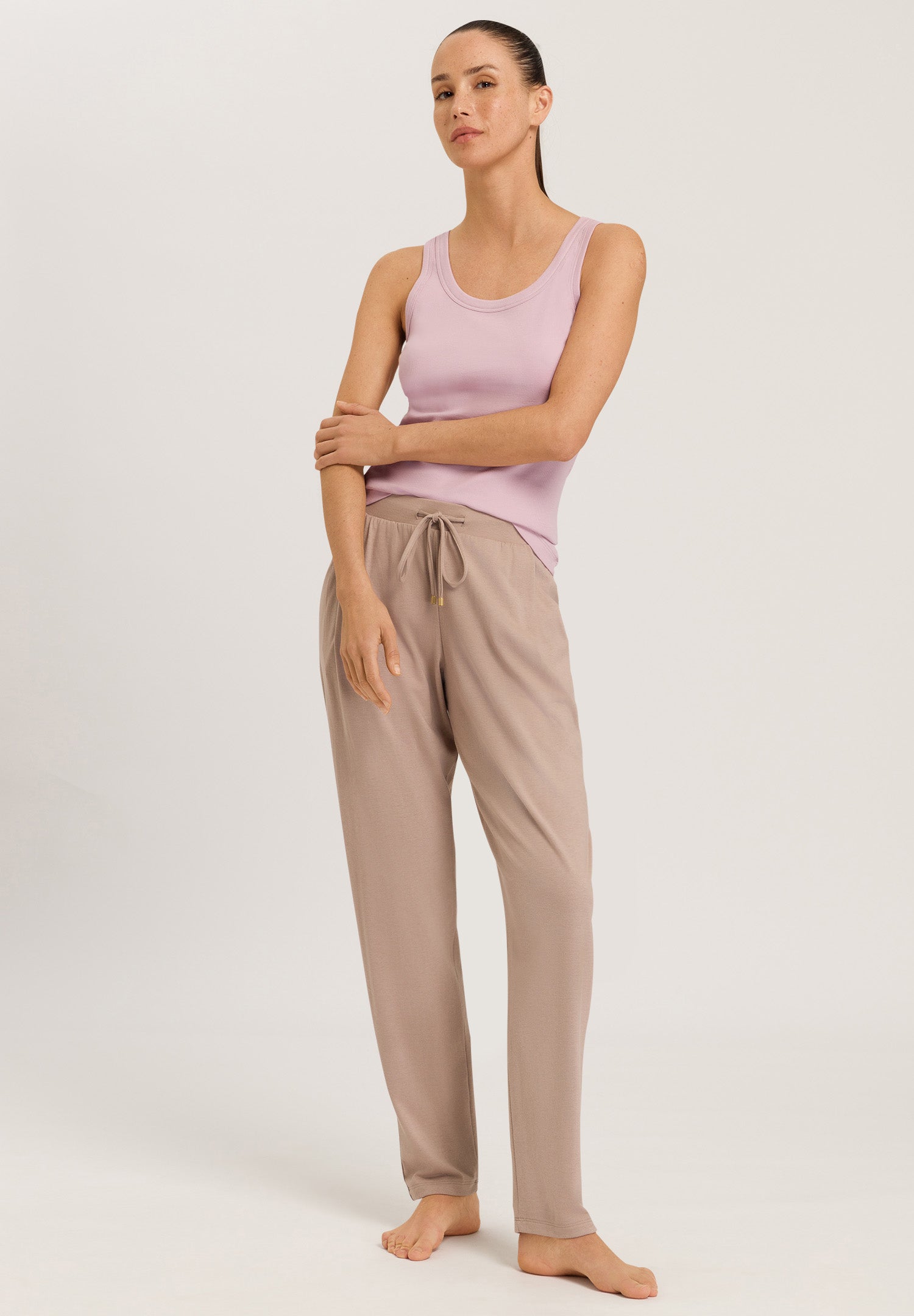 77880 Sleep And Lounge Knit Long Pant - 2819 Mocha