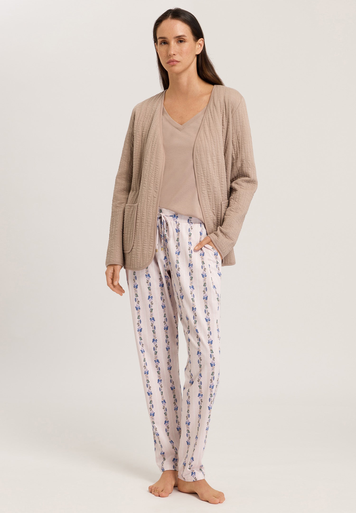 77882 Sleep And Lounge Knit Pants Print - 2391 Feminine Stripe