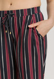 77882 Sleep And Lounge Knit Pants Print - 2984 Marsala Stripe