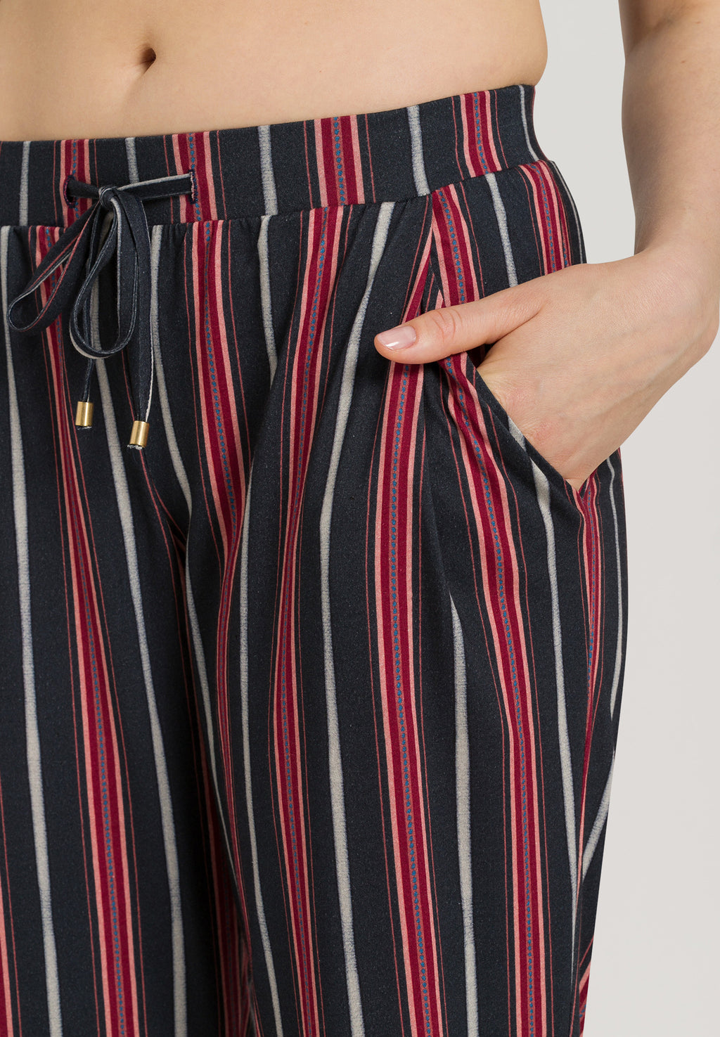 77882 Sleep And Lounge Knit Pants Print - 2984 Marsala Stripe