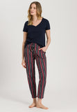 77882 Sleep And Lounge Knit Pants Print - 2984 Marsala Stripe