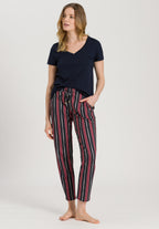 77882 Sleep And Lounge Knit Pants Print - 2984 Marsala Stripe