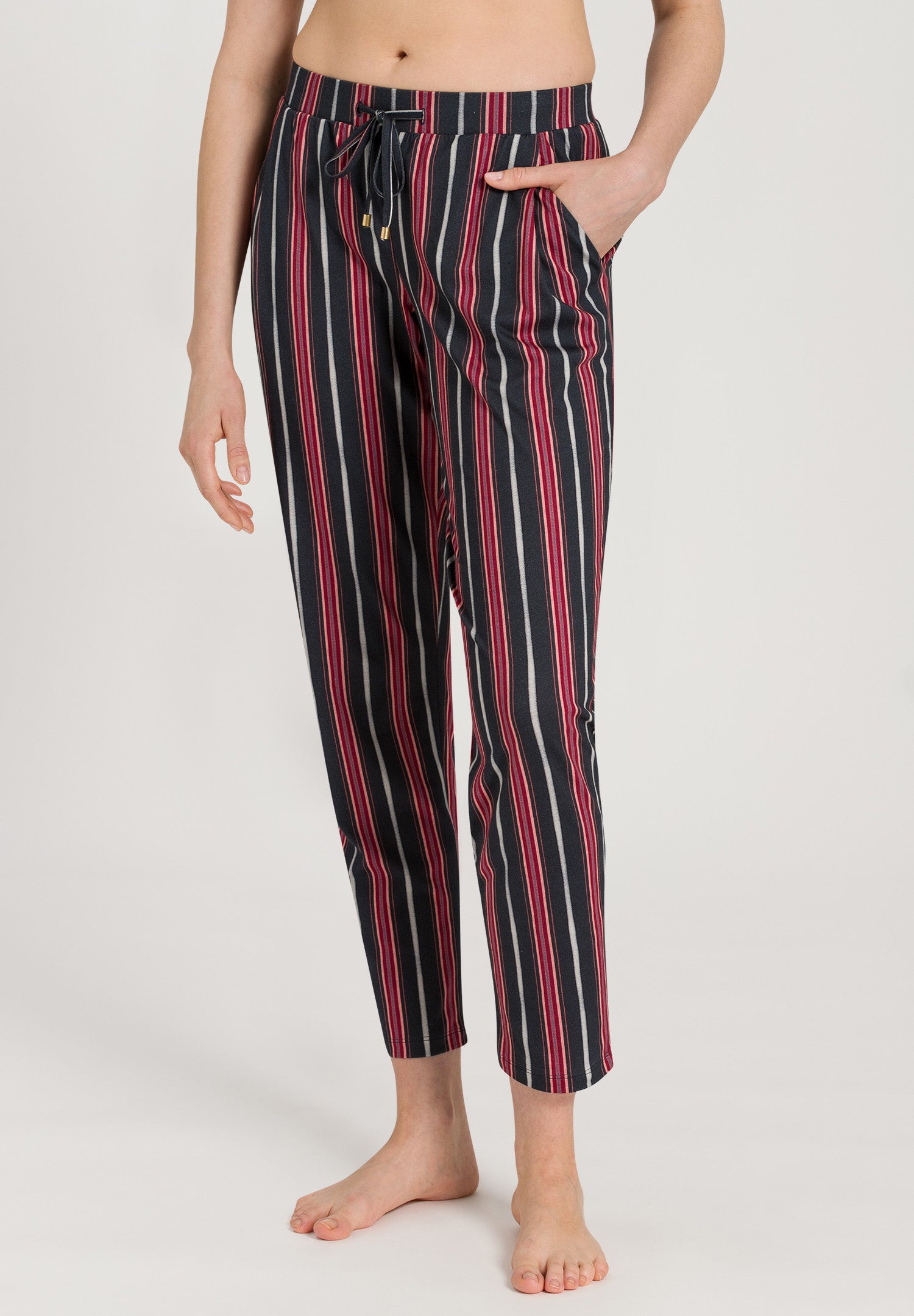 77882 Sleep And Lounge Knit Pants Print - 2984 Marsala Stripe