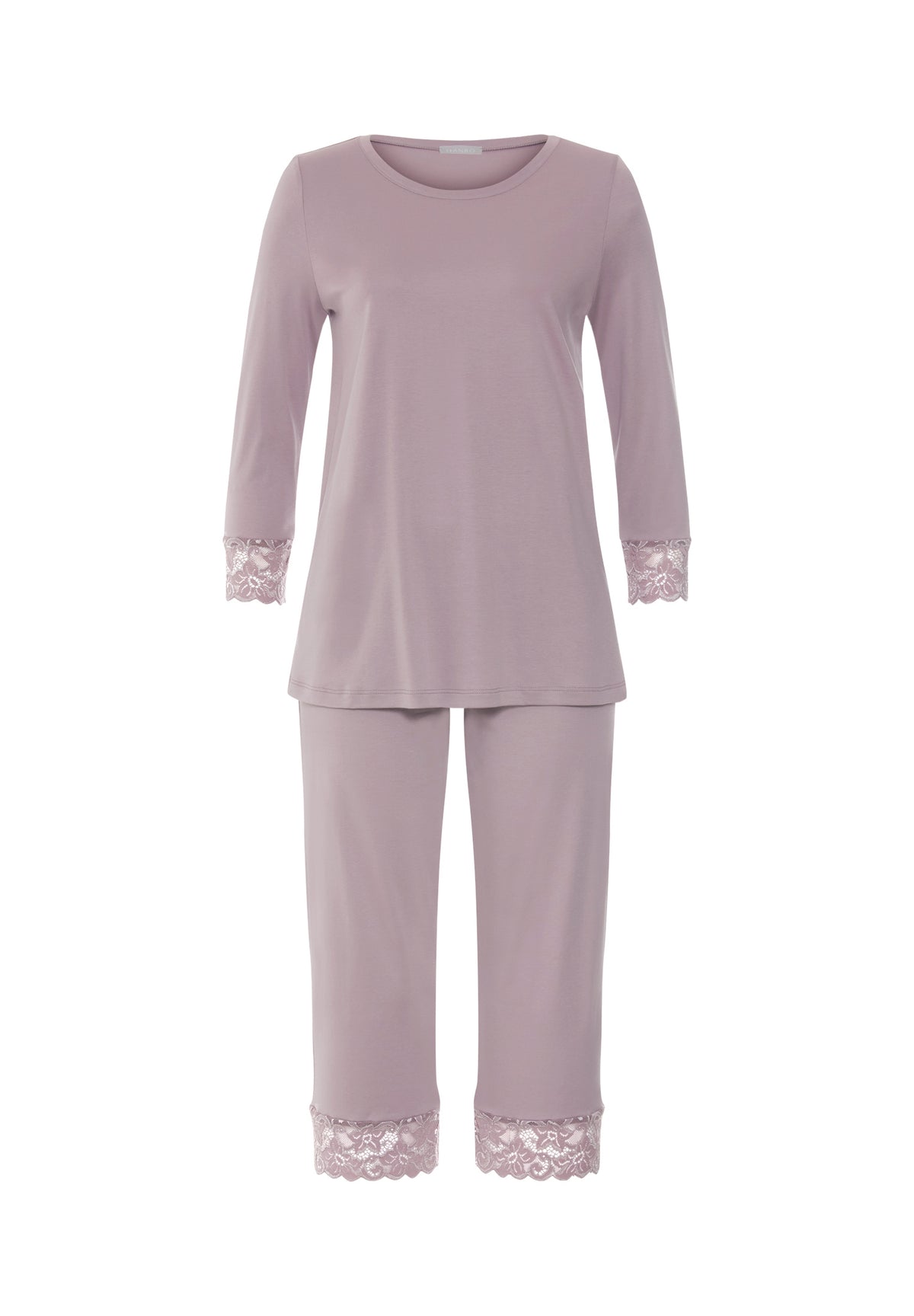Moments Lace Trim Cotton Pajama Set | Stormy Rose 77928-2467