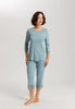 Moments Lace Trim Cotton Pajama Set | Tourmaline Blue 77928-2712