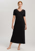 77933 Moments Short Sleeve Long Gown - 019 Black