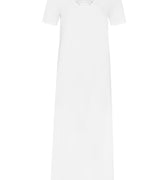 77933 Moments Short Sleeve Long Gown - 101 White