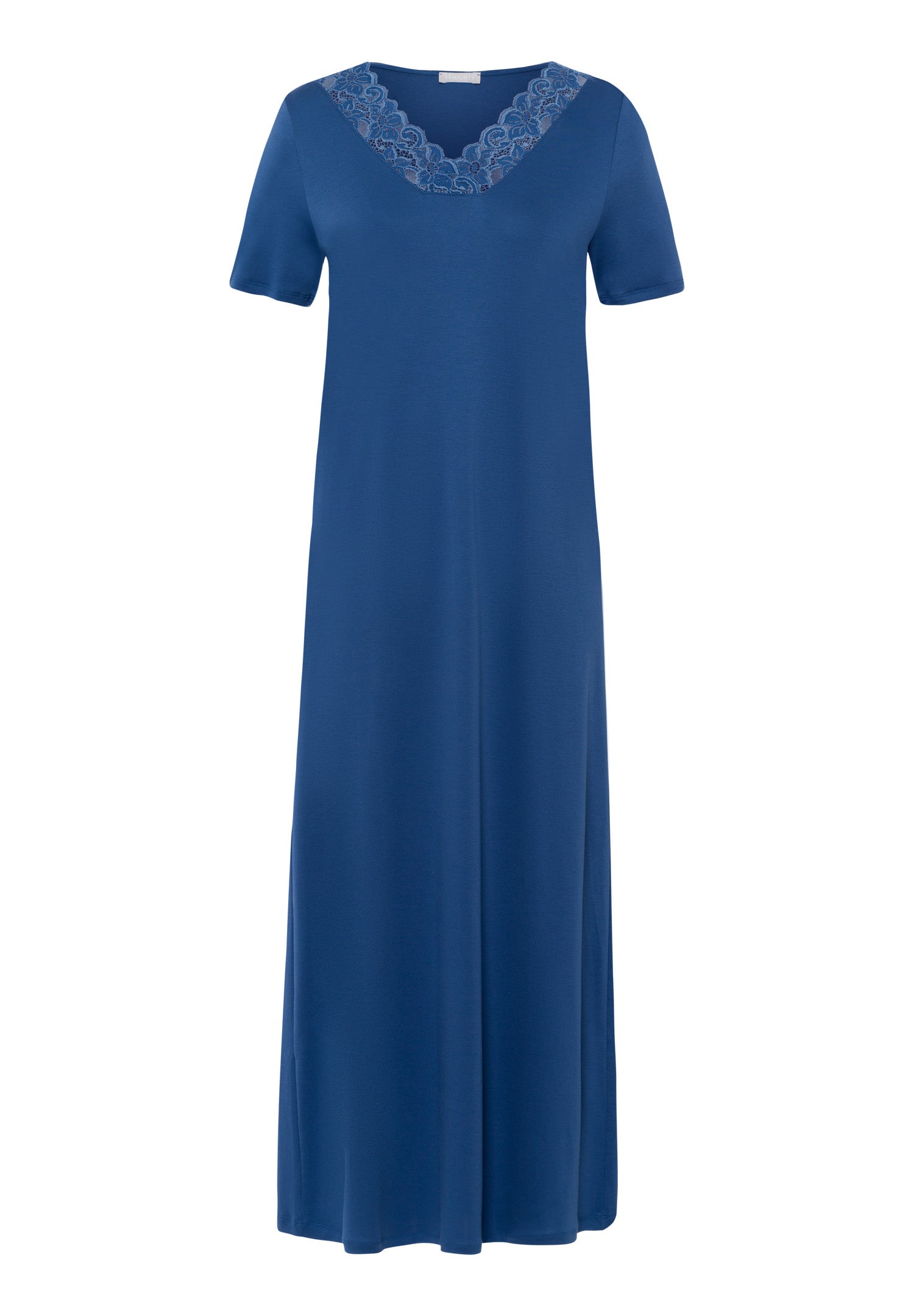 77933 Moments Short Sleeve Long Gown - 2604 True Navy