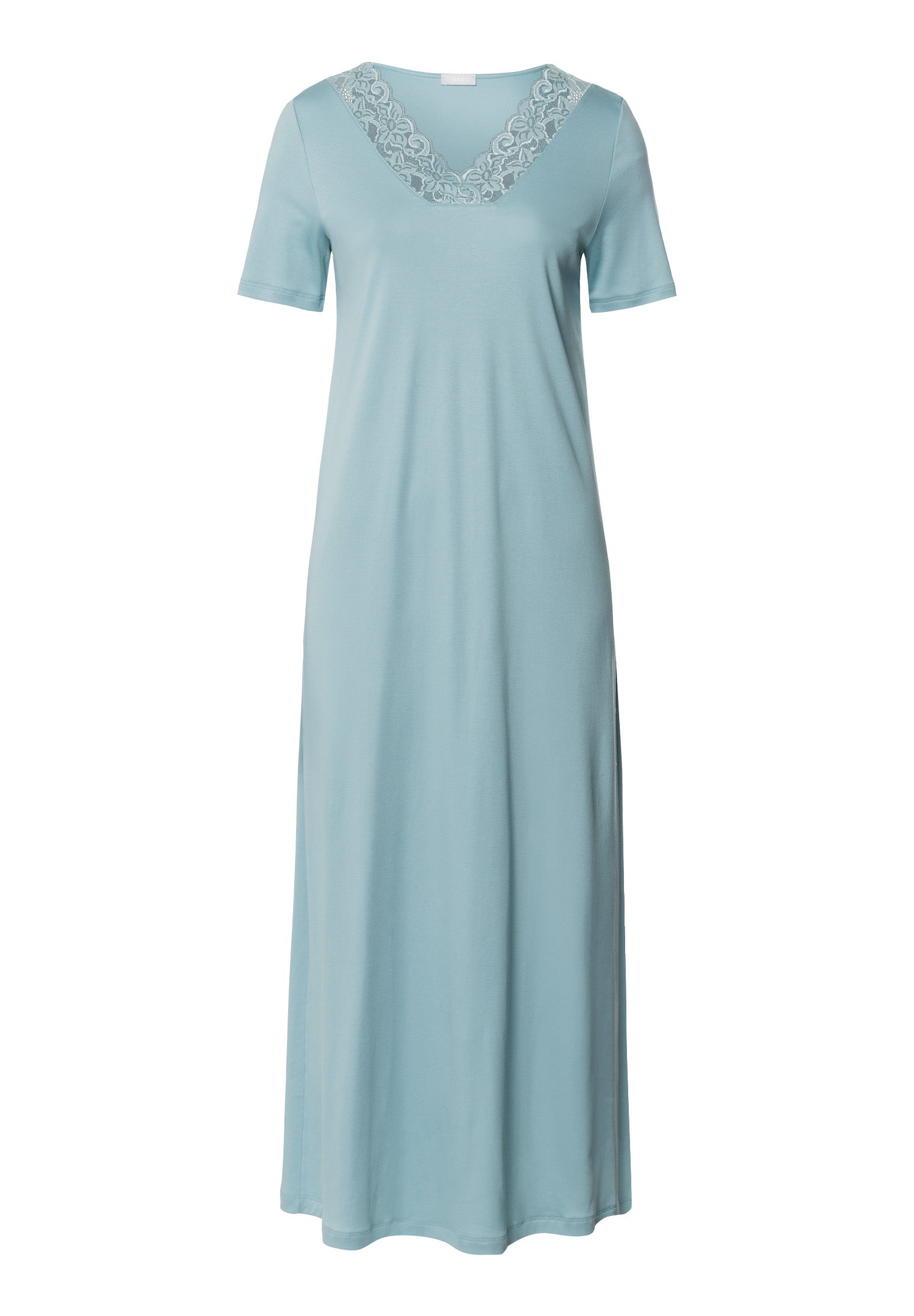 Moments Short Sleeve Long Gown | Tourmaline Blue 77933-2712