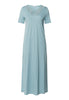 Moments Short Sleeve Long Gown | Tourmaline Blue 77933-2712