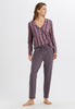 77934 Sleep And Lounge Long Sleeve Button Front Jersey Shirt - 2934 Sleek Stripe
