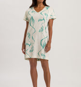 77935 Sleep And Lounge Short Sleeve Gown - 1261 Lively Lines