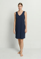 Pure Essence Cotton Tank Nightgown | Deep Navy 77946-1610