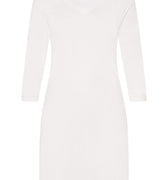 77948 Pure Essence 3/4 Sleeve Gown - 102 Off White